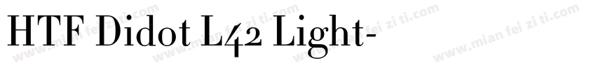 HTF Didot L42 Light字体转换